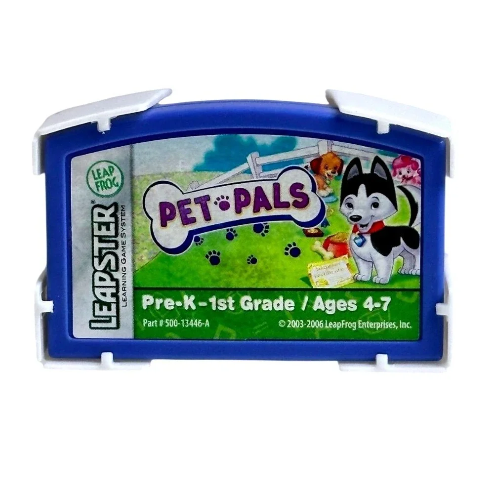LeapFrog Leapster Pet Pals Learning Game Cartridge Case Manual Pre-K 1st Grade